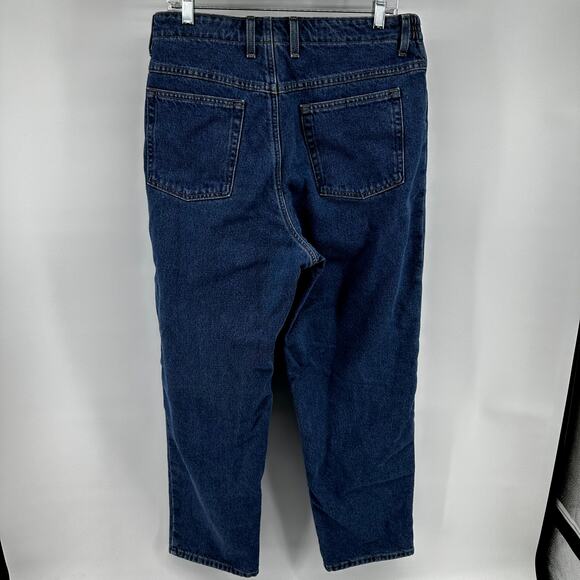 L.L. Bean Double L Jeans Ultra High-Rise Elastic Waist Tapered Flannel-Lined 16 - Picture 6 of 6